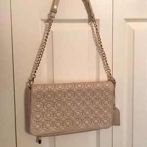 Badgley Mischka clutch  leather chain bag